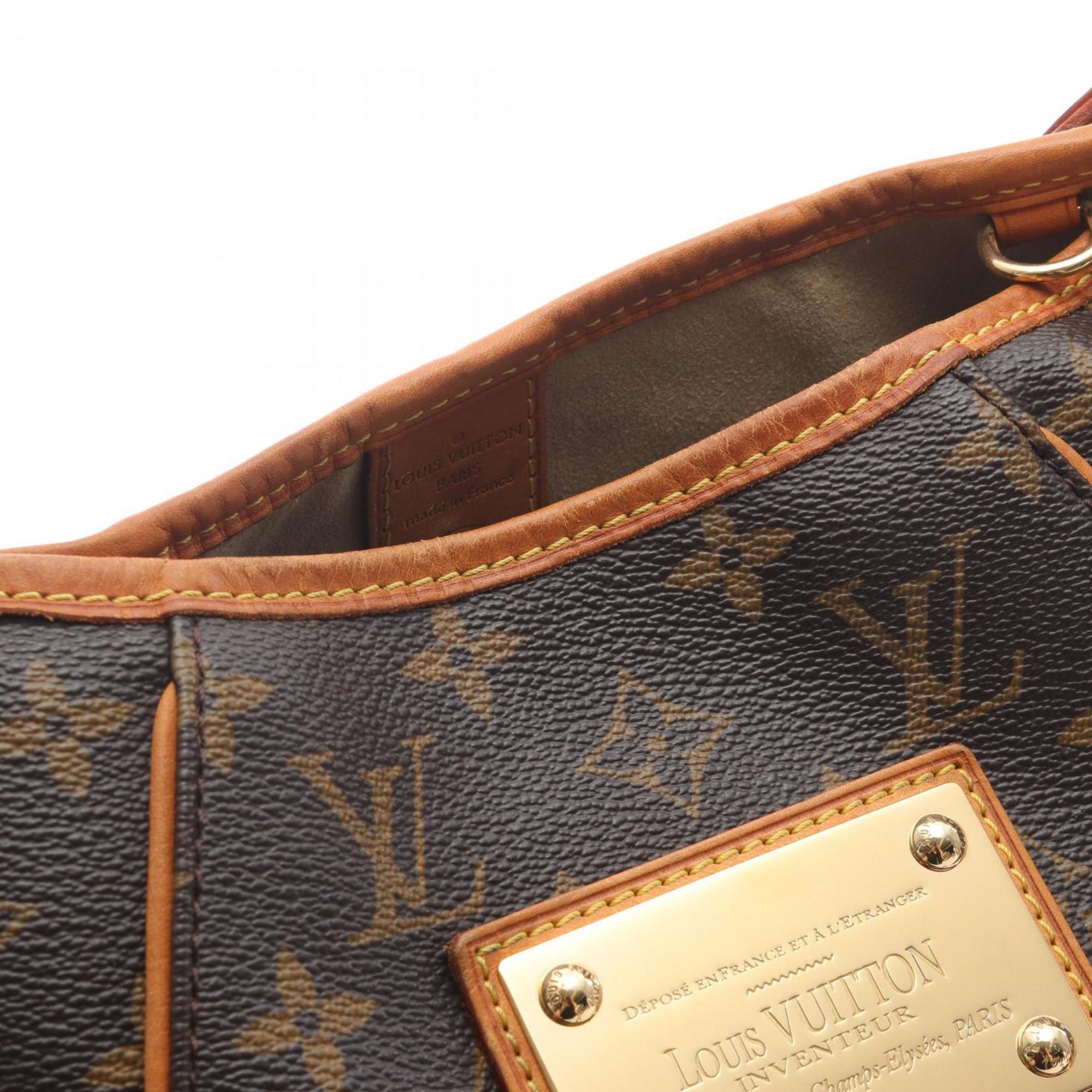 Louis Vuitton Brown Coated Canvas Leather Shoulder Bag