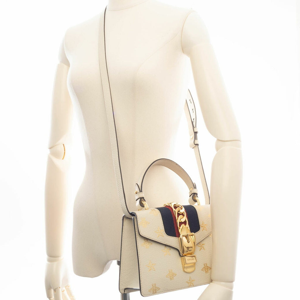 Gucci White Leather Handbag (Pre-Owned)