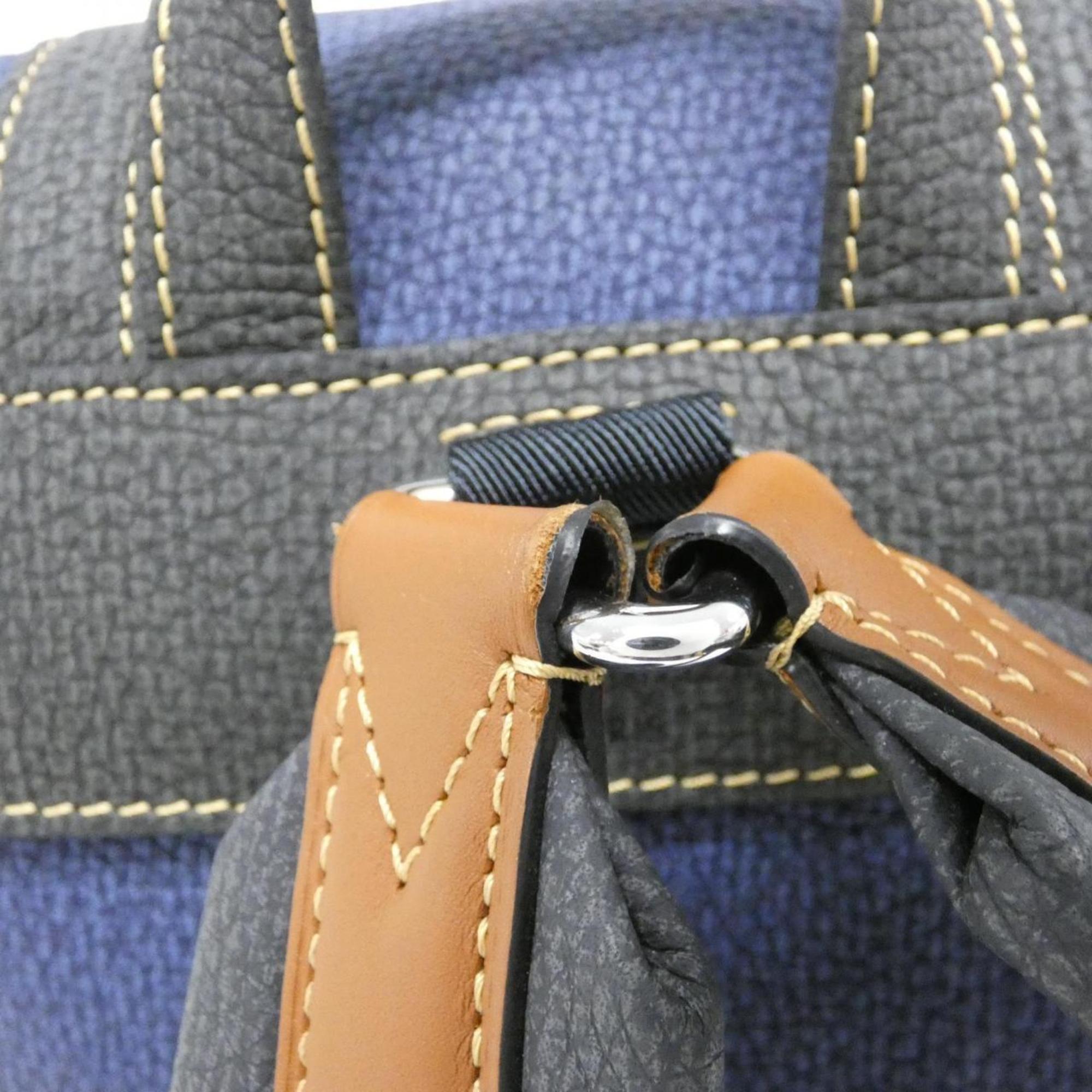 Louis Vuitton Blue Leather Backpack
