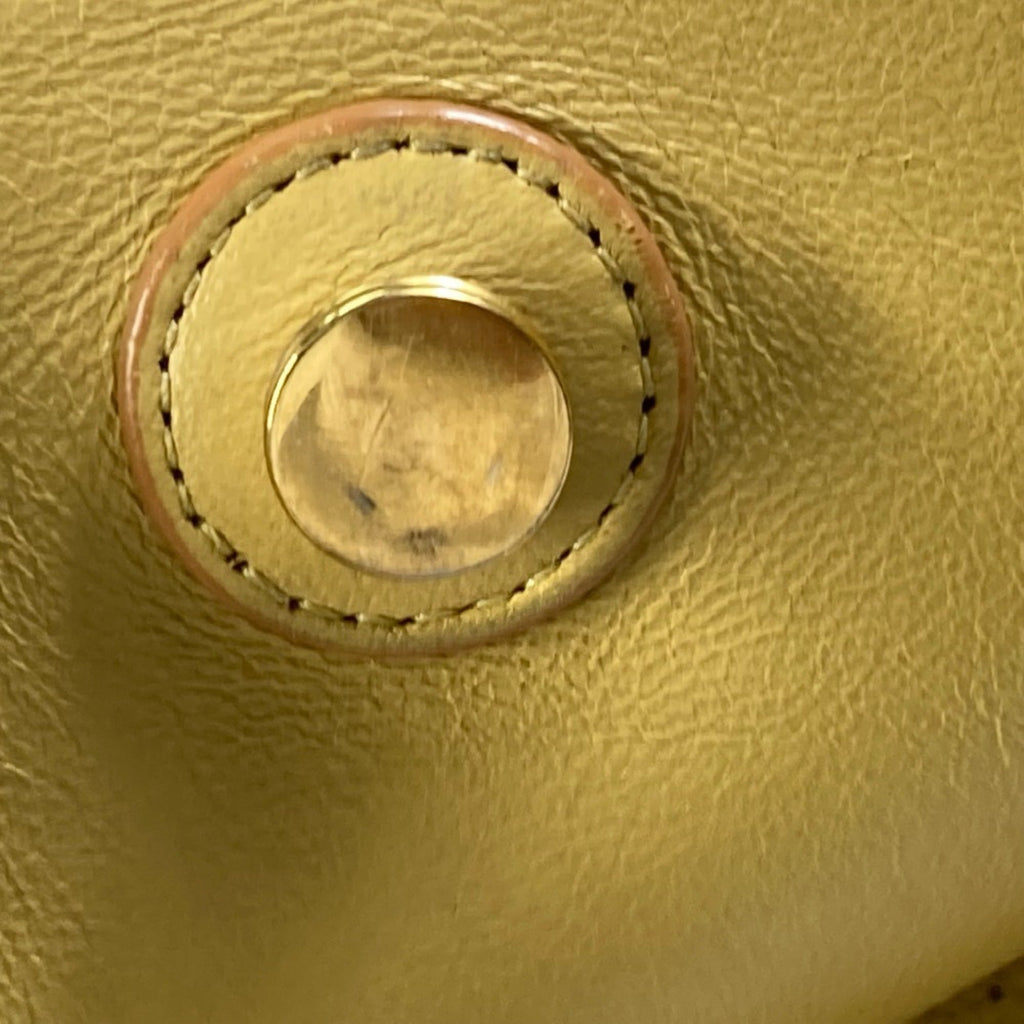 Celine Yellow Leather Shoulder Bag