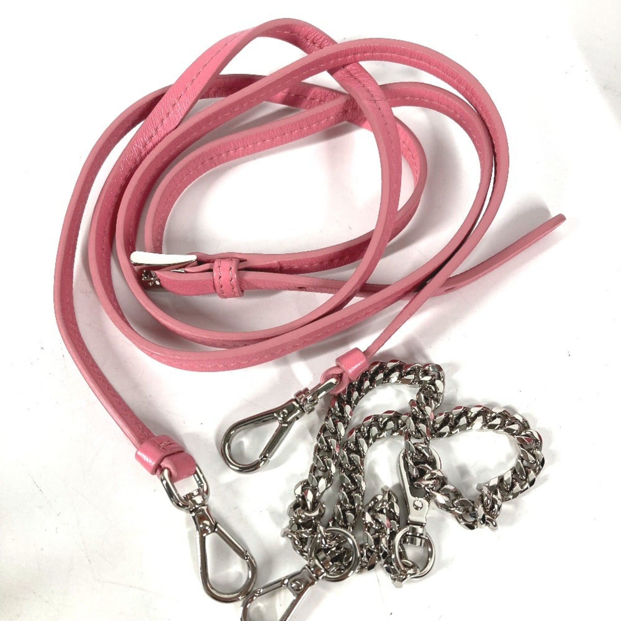 Prada Pink Leather Pochette Pouch Shoulder Bag