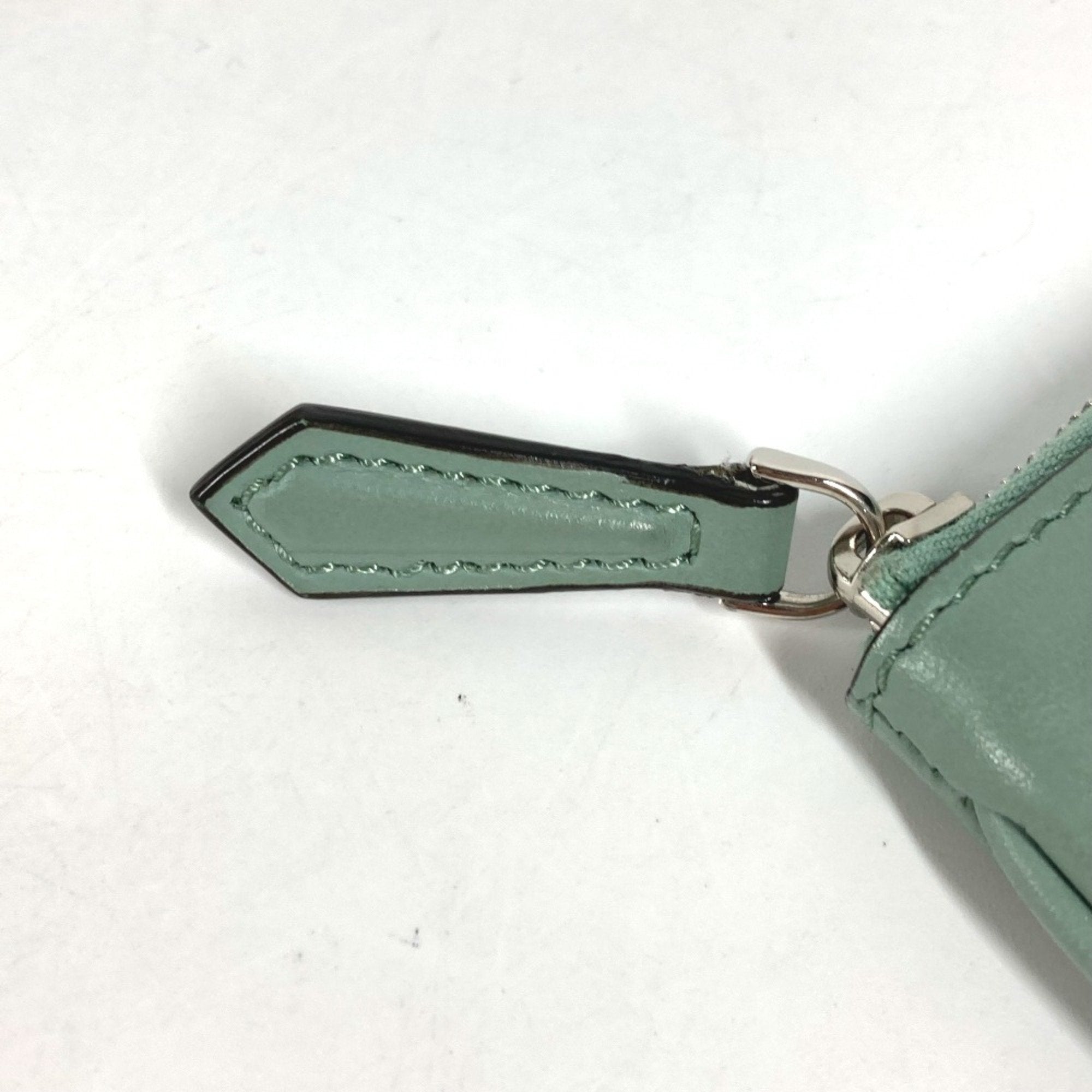 Fendi Green Leather Pouch