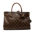 Louis Vuitton Black Brown Monogram Monogram Handbag Shoulder Bag