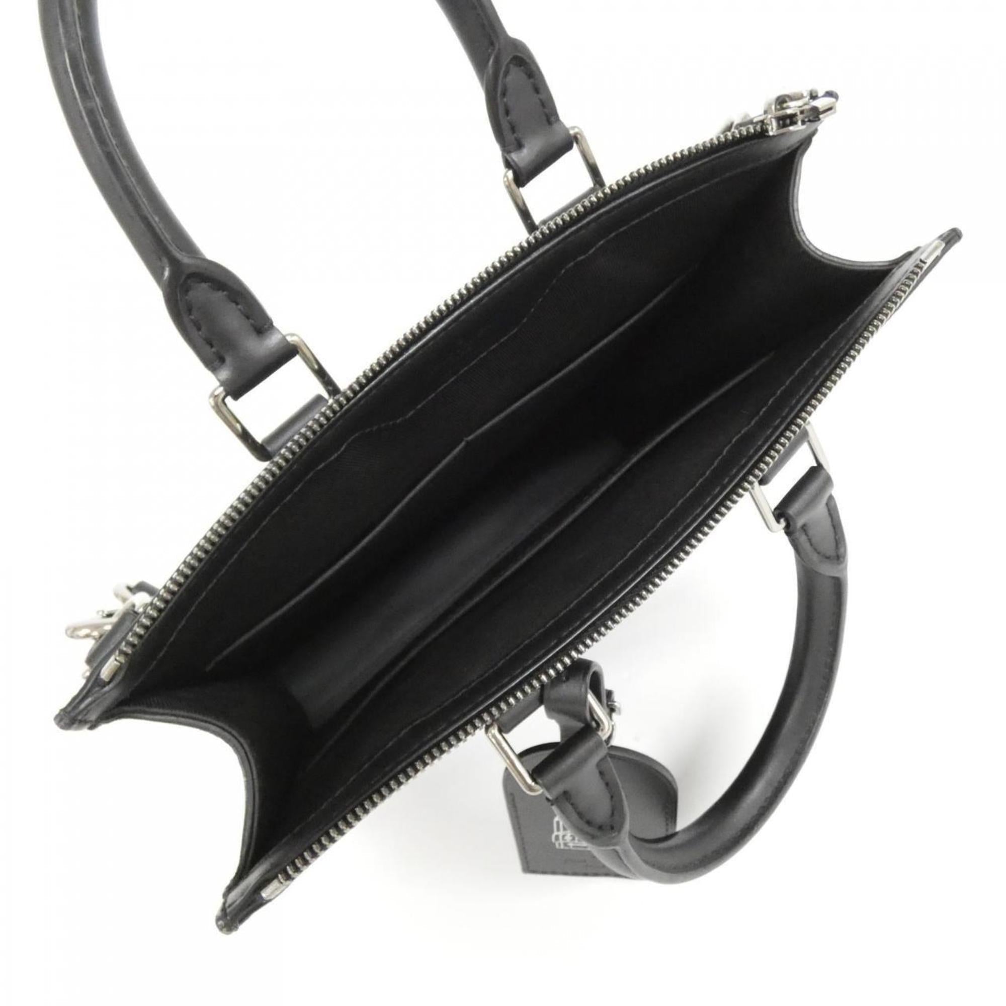 Louis Vuitton Black Coated Canvas Handbag