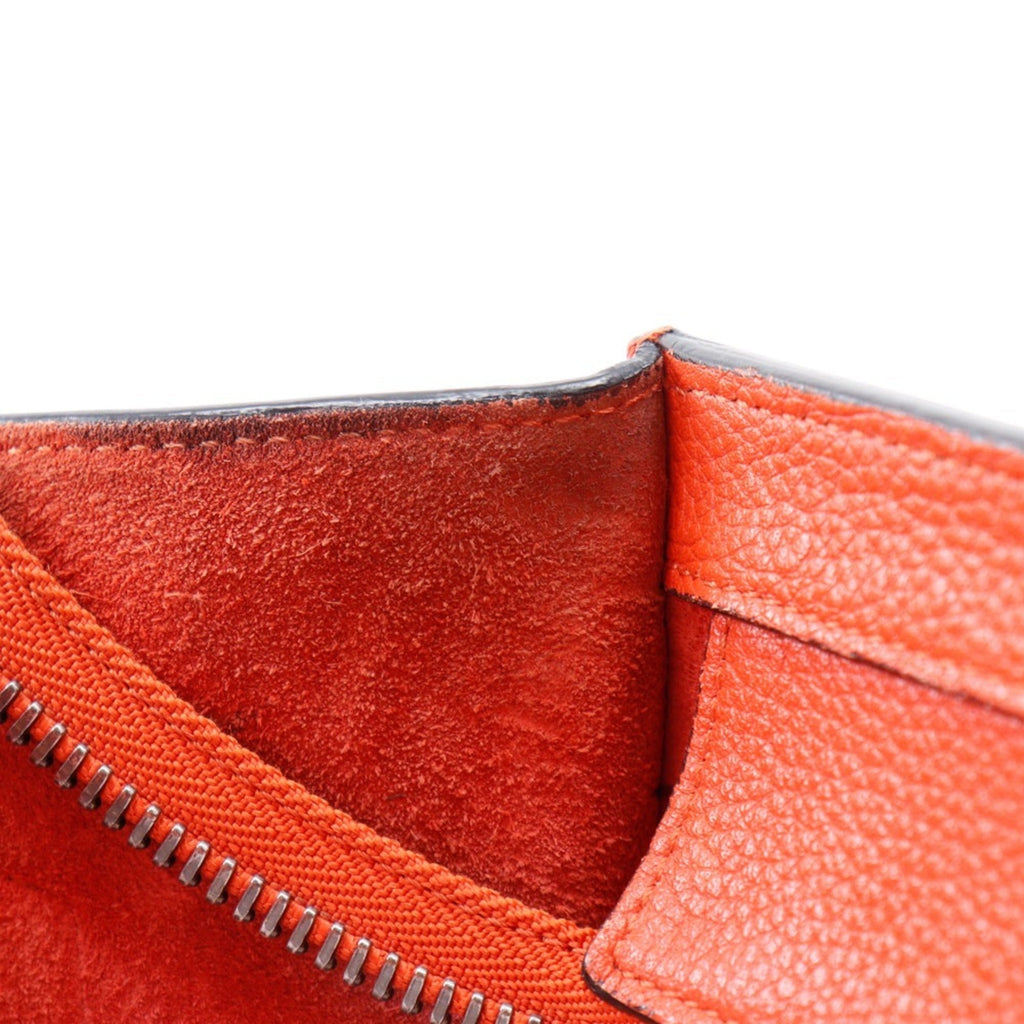 Celine Red Color Leather Handbag