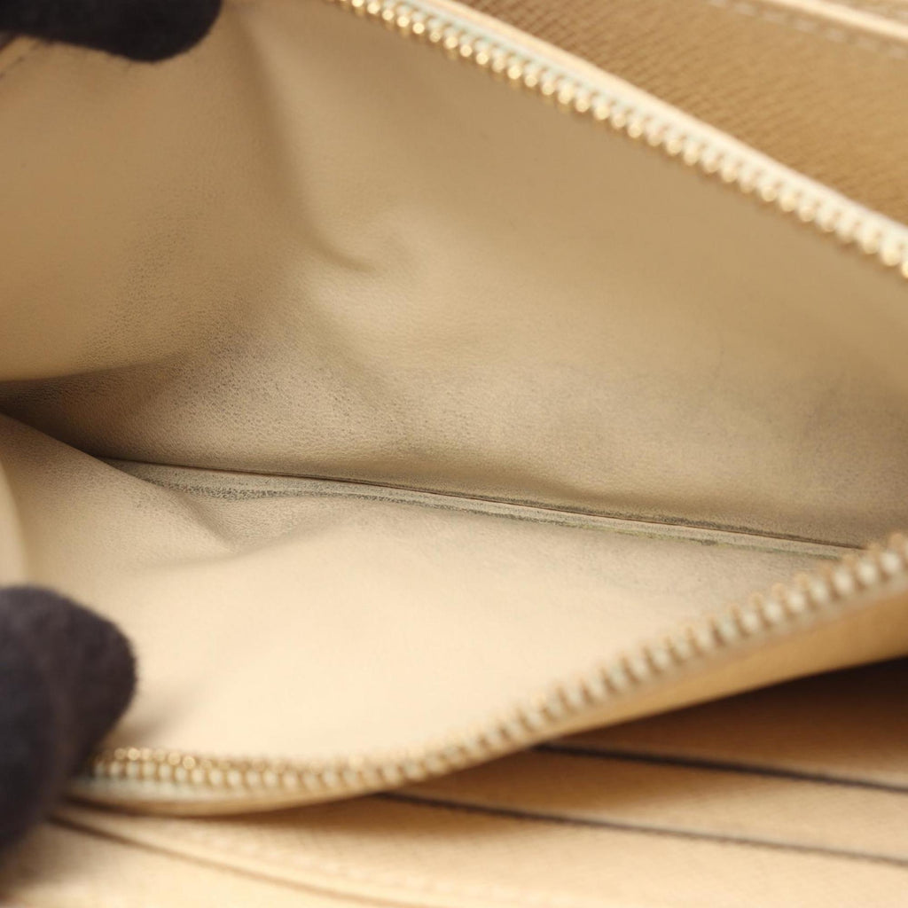 Louis Vuitton White Canvas Pvc Long Wallet