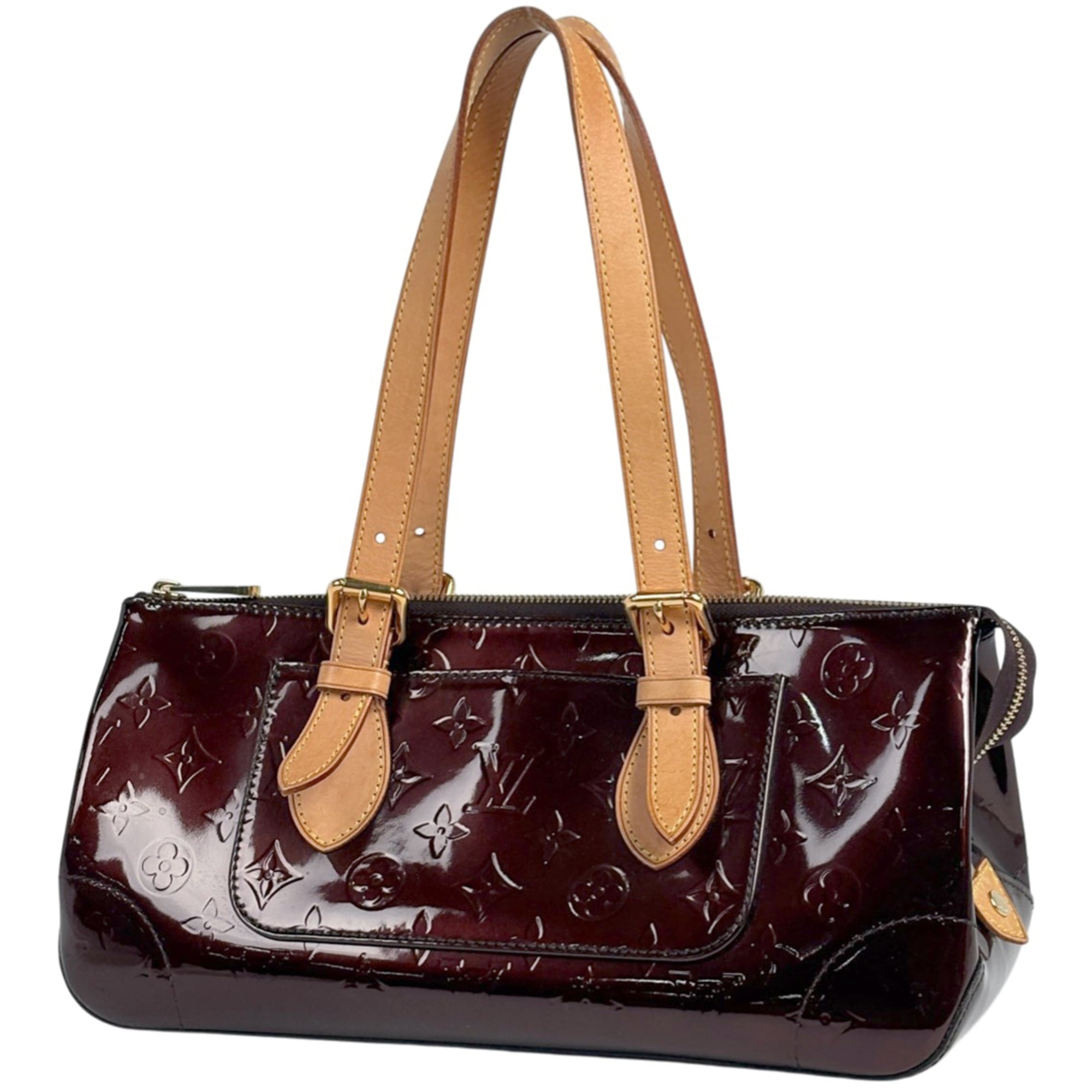 Louis Vuitton Amarante Monogram Vernis Handbag Shoulder Bag