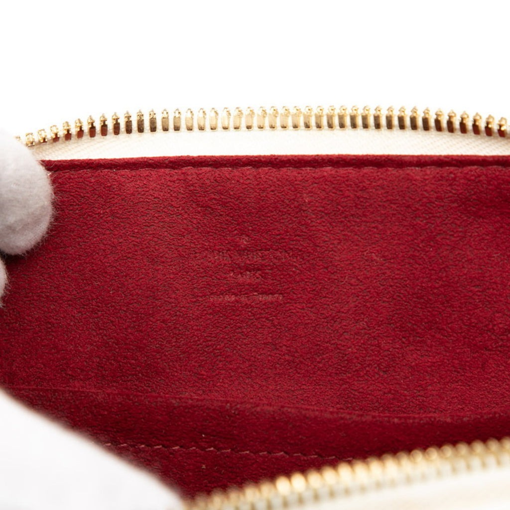Louis Vuitton Blanc Multi-Color White Pvc Leather Handbag Shoulder Bag