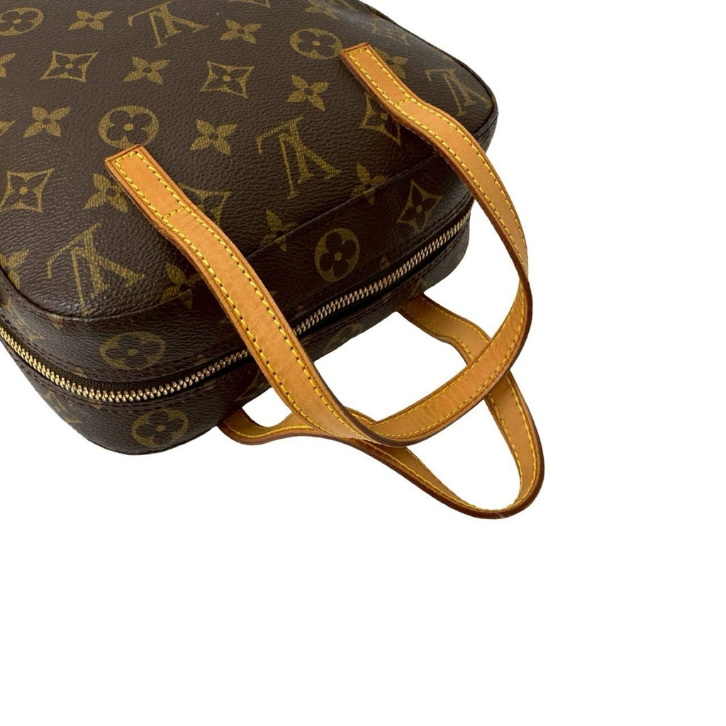 Louis Vuitton Brown Leather Pvc Handbag Shoulder Bag