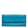 Bottega Veneta Intrecciato Blue Intrecciato Coin Purse/Coin Case