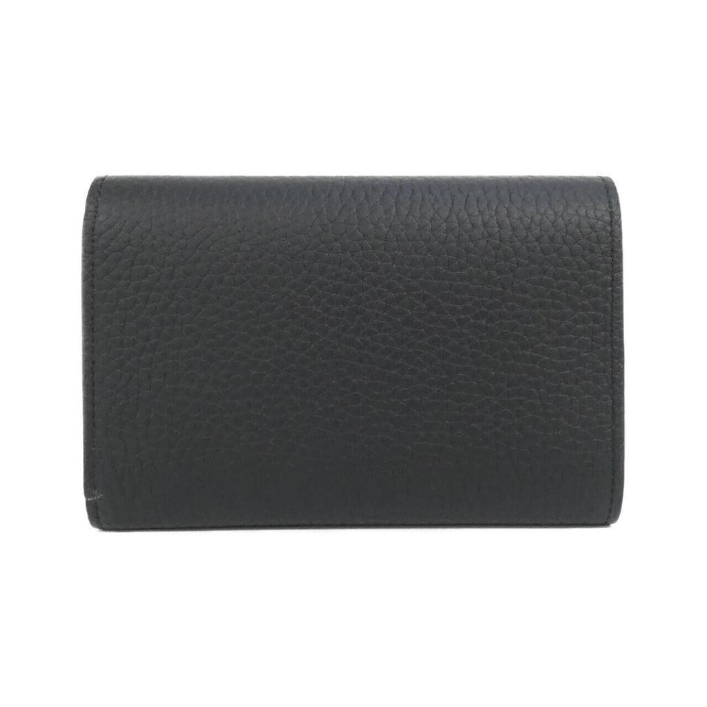 Louis Vuitton Black Leather Wallet (Tri-Fold)