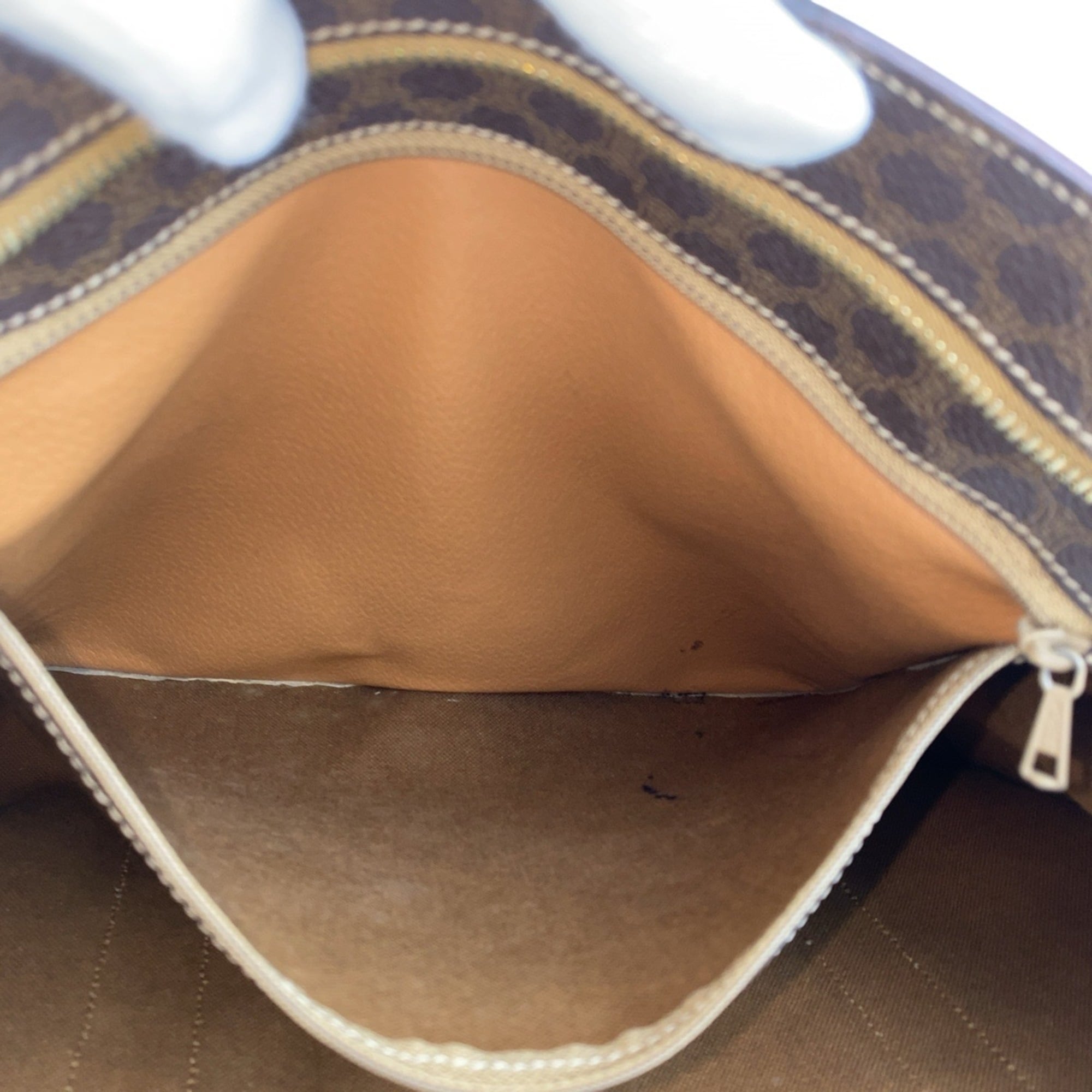 Celine Brown Pvc Shoulder Bag Tote Bag
