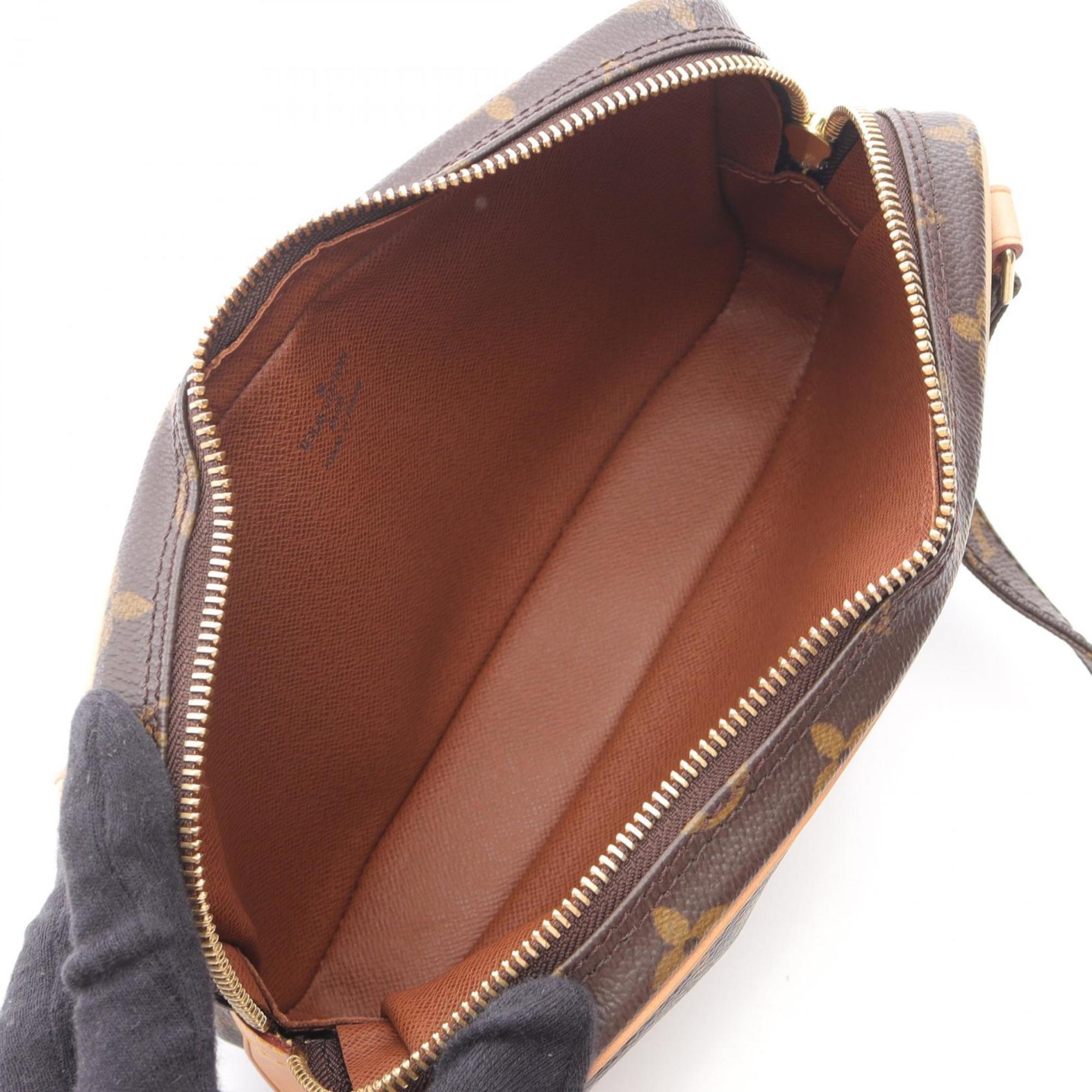 Louis Vuitton Brown Coated Canvas Pvc Monogram Leather Shoulder Bag