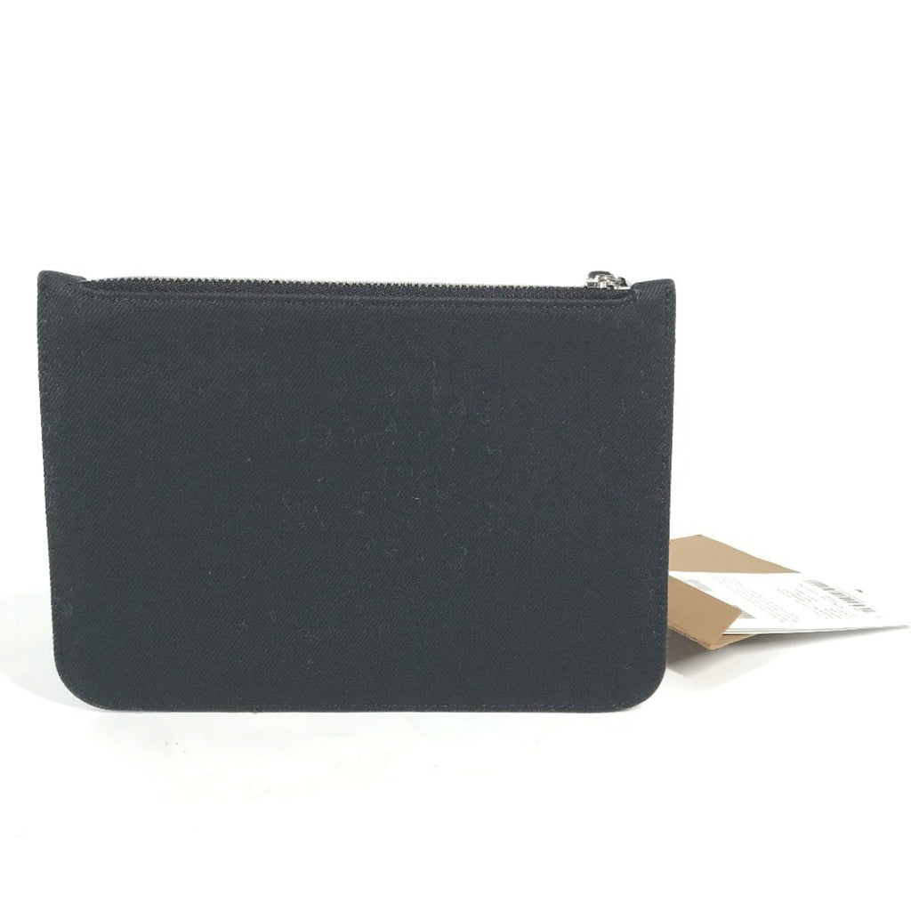 Burberry Black White Canvas Coin Purse/Coin Case