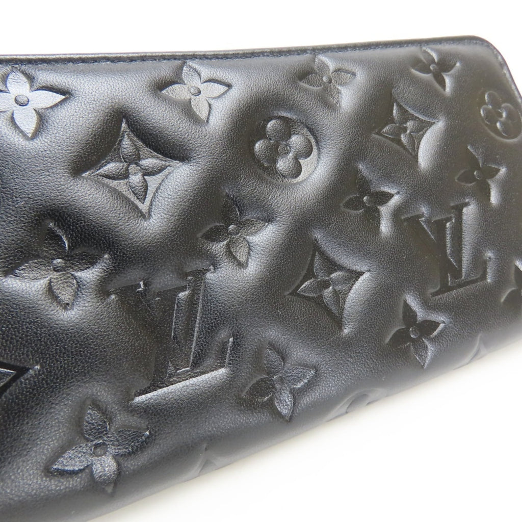 Louis Vuitton Black Noir Leather Coin Purse/Coin Case