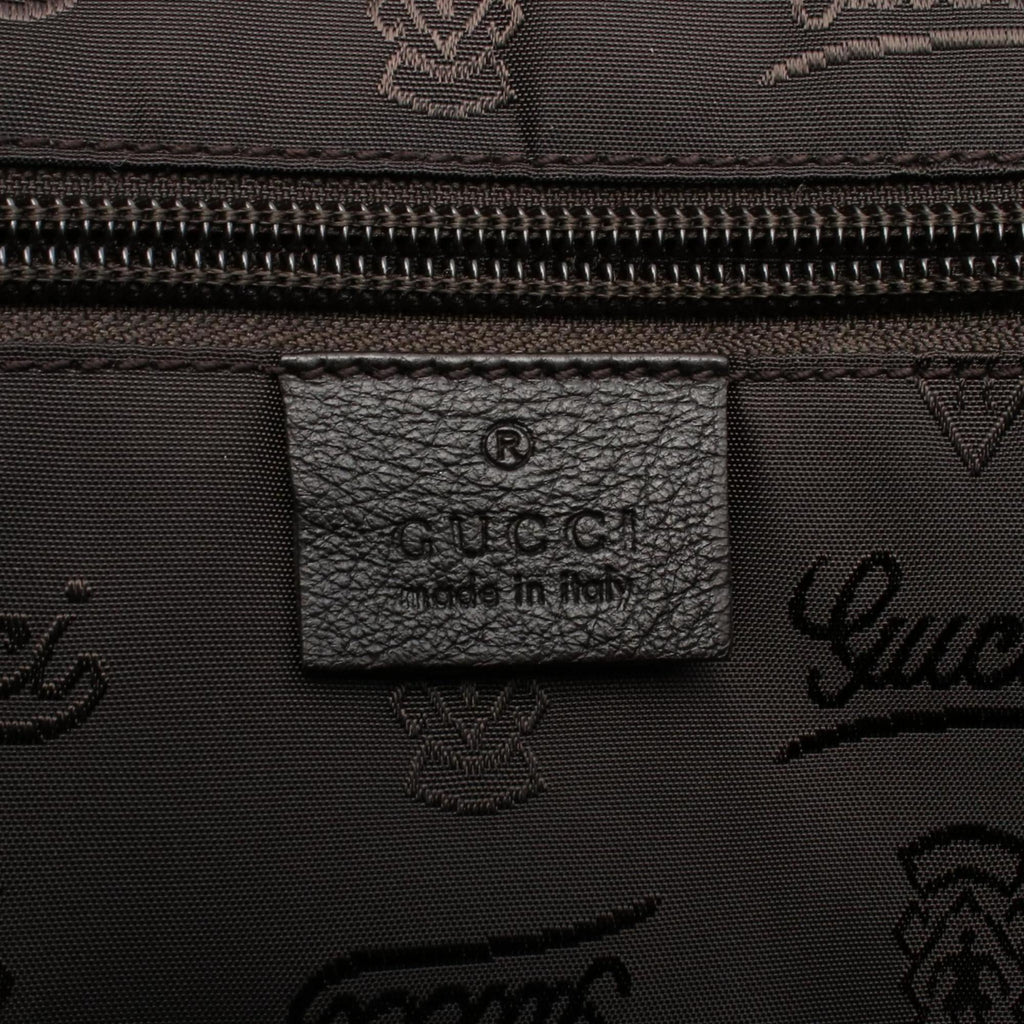 Gucci Black Leather Handbag Shoulder Bag (Pre-Owned)