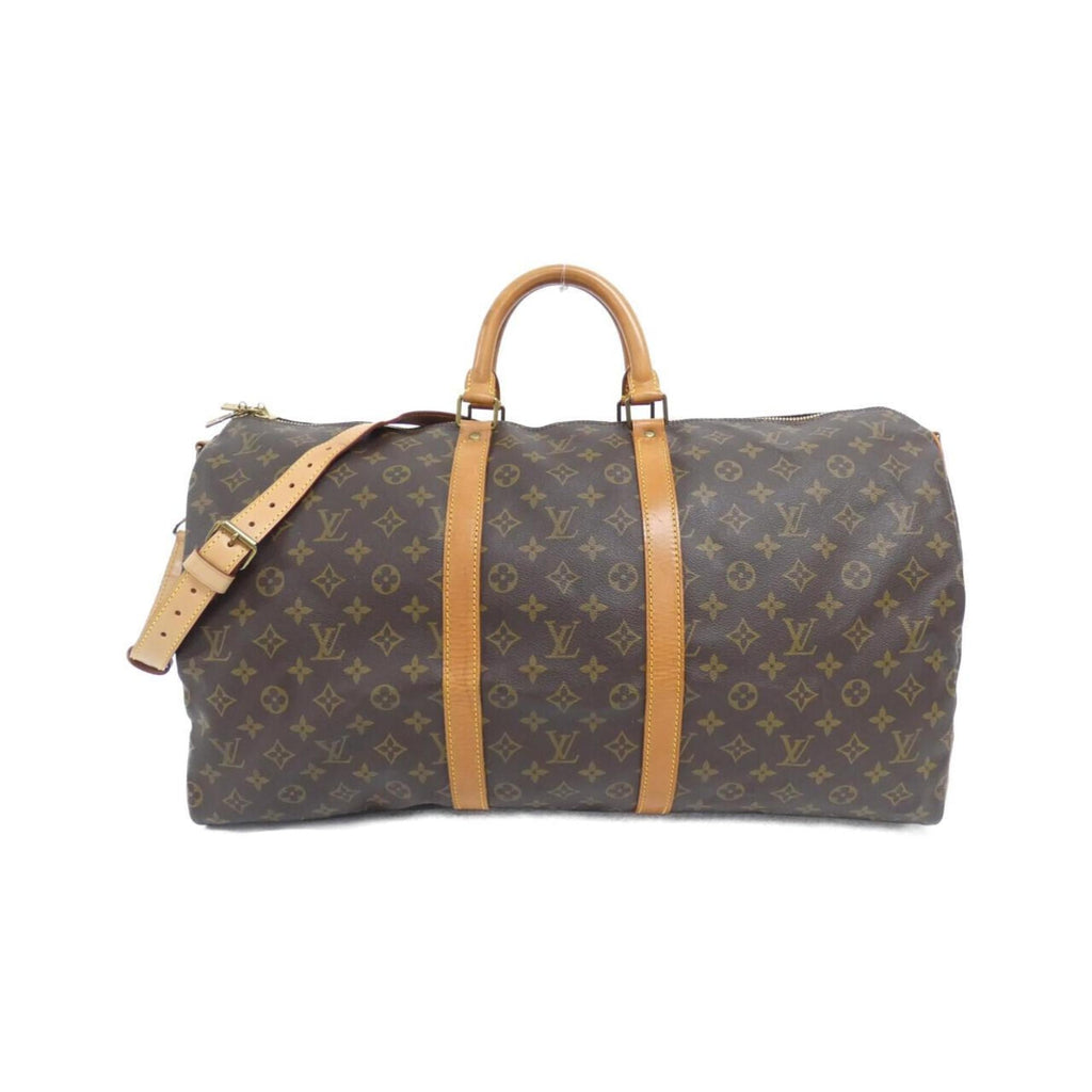 Louis Vuitton Marron Coated Canvas Boston Bag