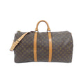 Louis Vuitton Marron Coated Canvas Boston Bag