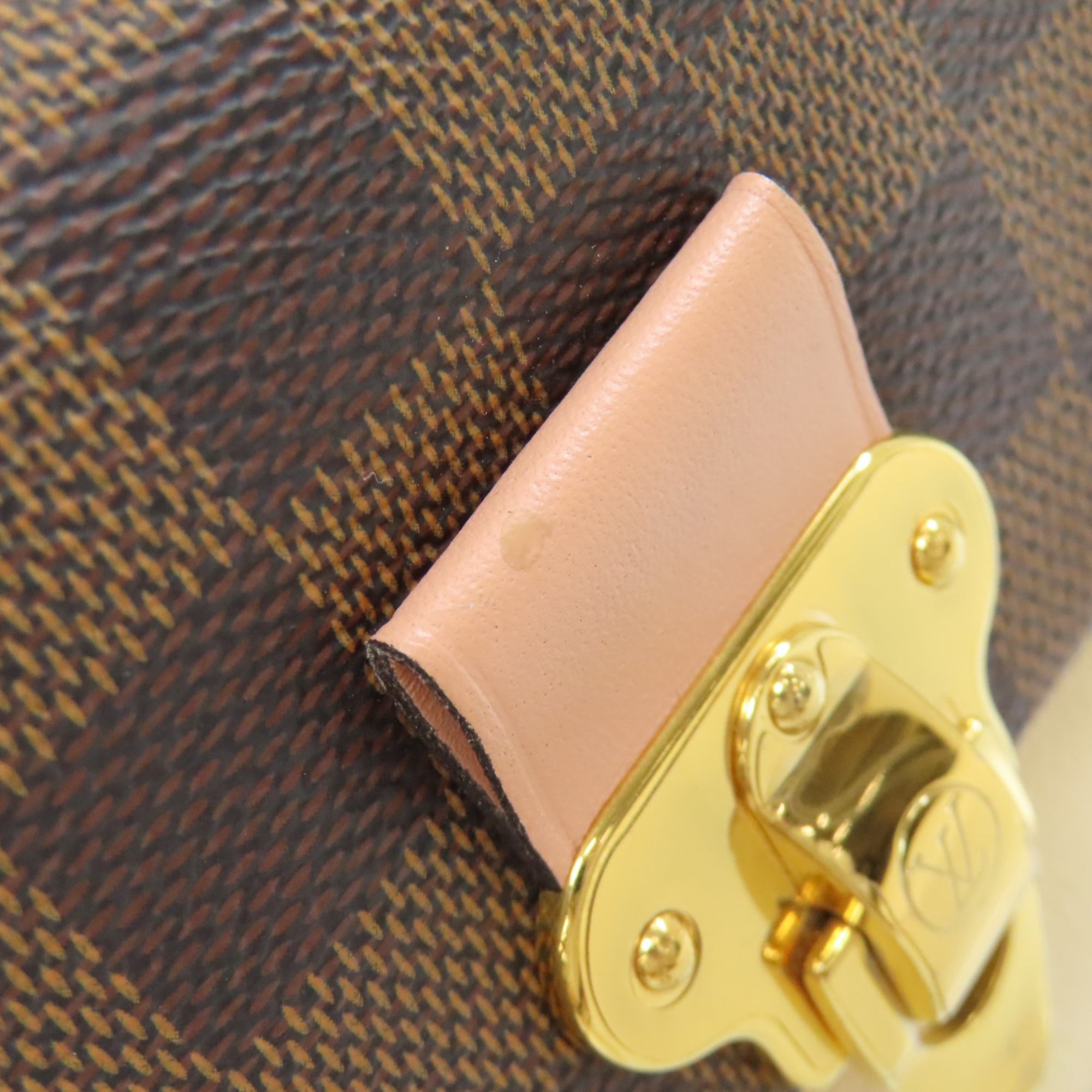 Louis Vuitton Brown Damier Canvas Ebene Damier Canvas Chain/Shoulder Wallet