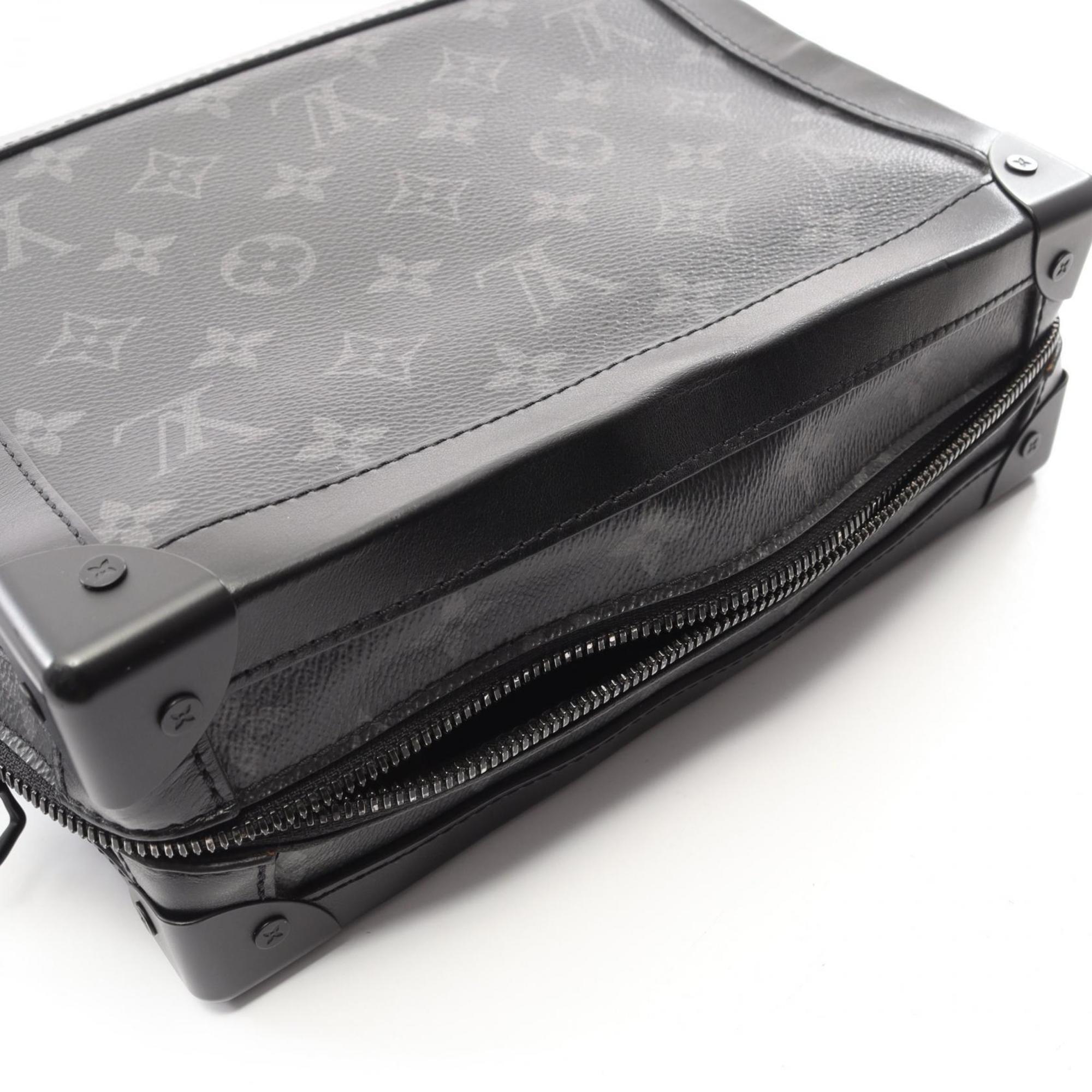 Louis Vuitton Black Monogram Eclipse Noir Coated Canvas Leather Handbag Shoulder Bag