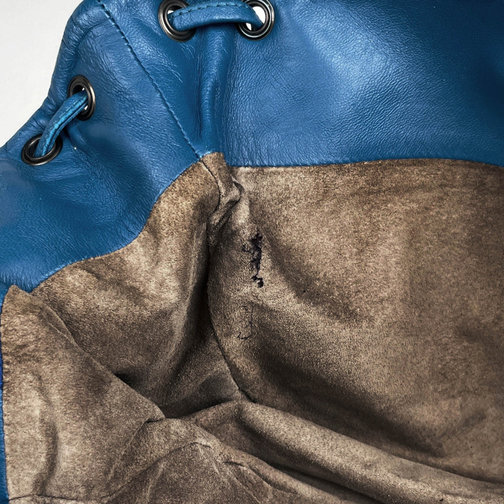Bottega Veneta Blue Leather Shoulder Bag