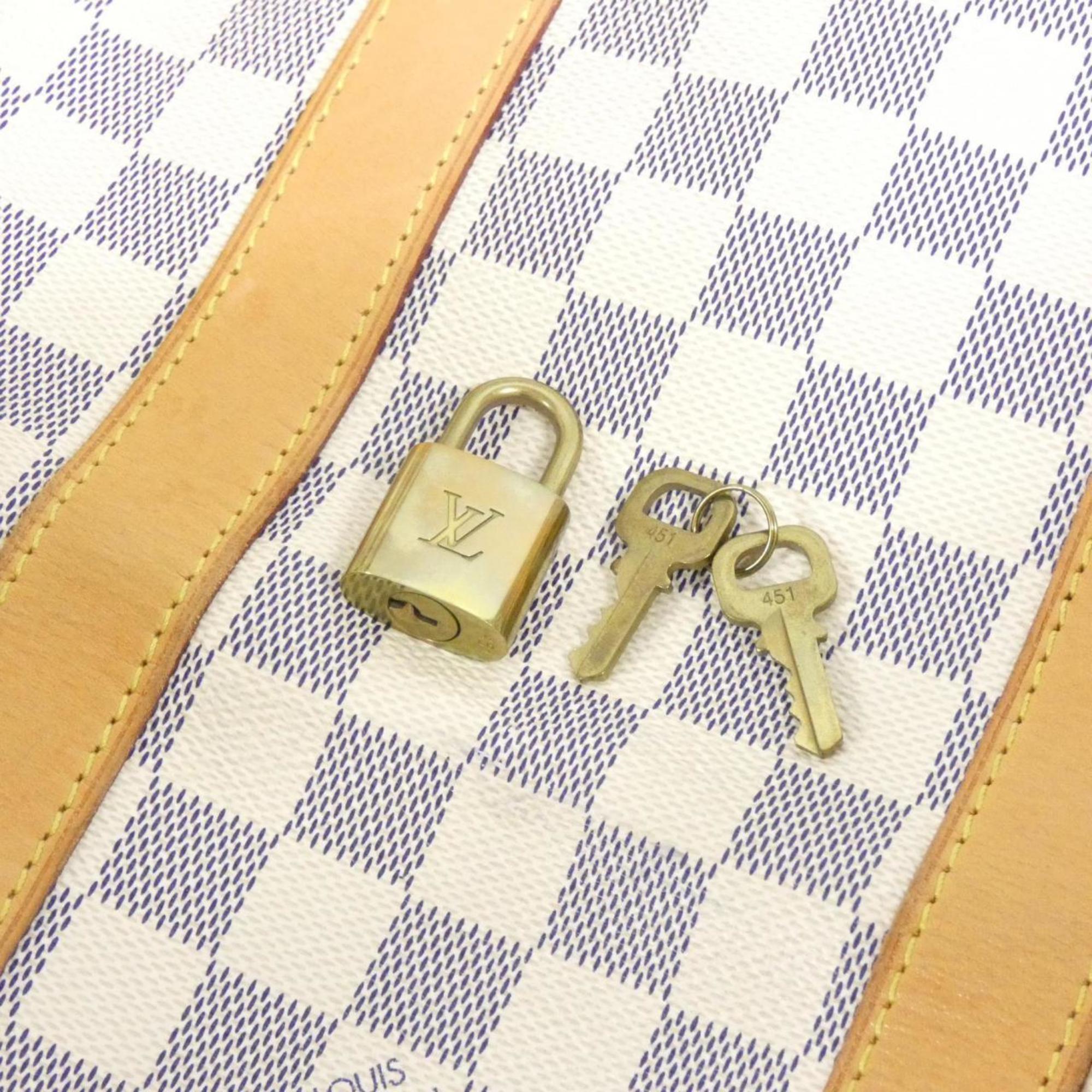 Louis Vuitton Azur Coated Canvas Boston Bag