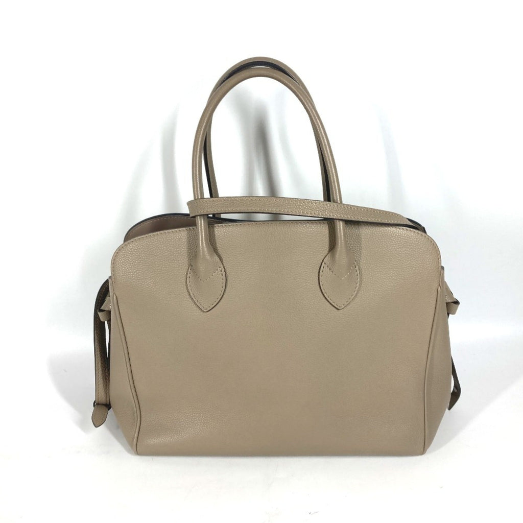 Louis Vuitton Gray Tourterelle Leather Handbag Shoulder Bag Tote Bag