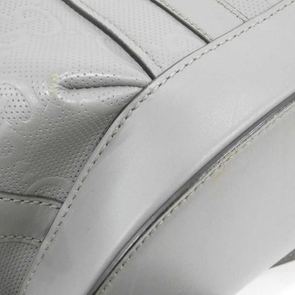 Gucci Gray Leather Backpack (Pre-Owned)