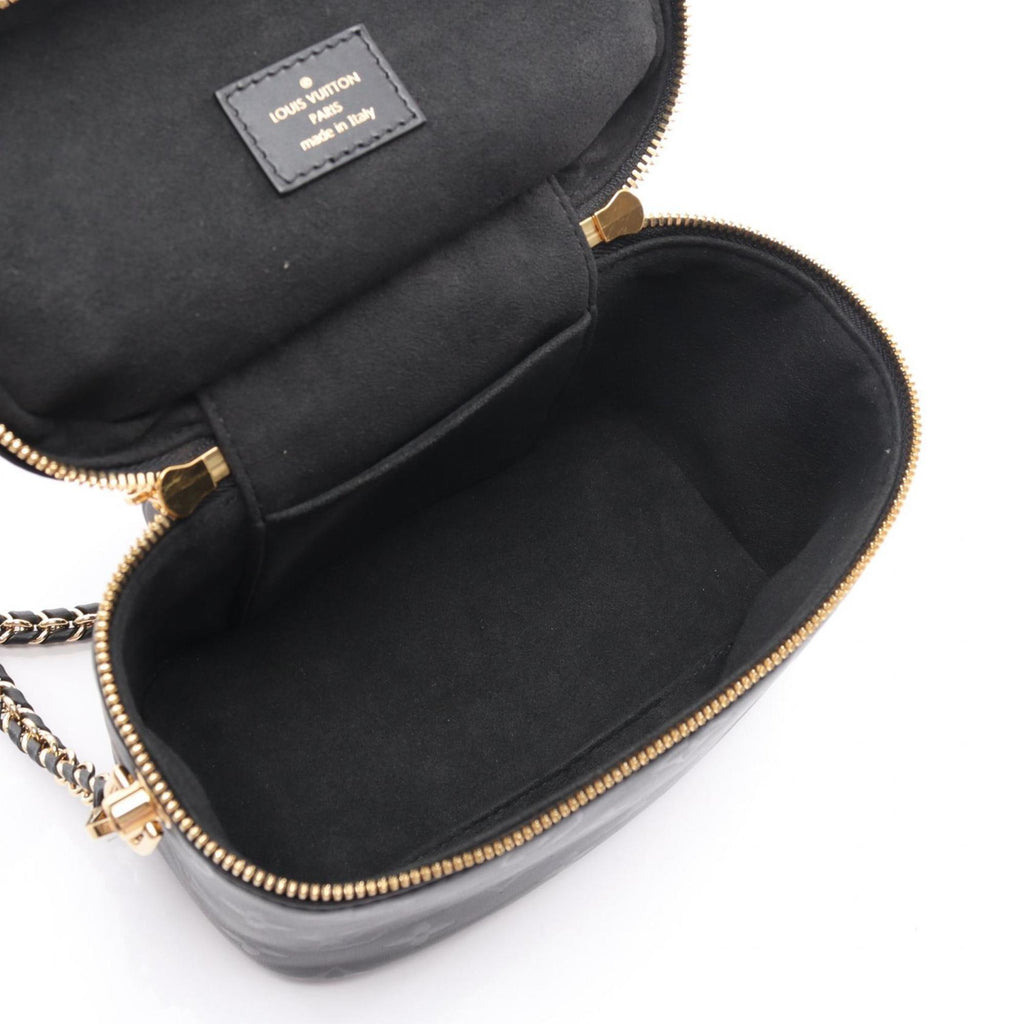 Louis Vuitton Black Leather Handbag