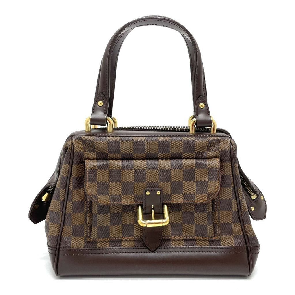 Louis Vuitton Damier Brown Ebene Damier Canvas Leather Handbag