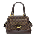 Louis Vuitton Damier Brown Ebene Damier Canvas Leather Handbag