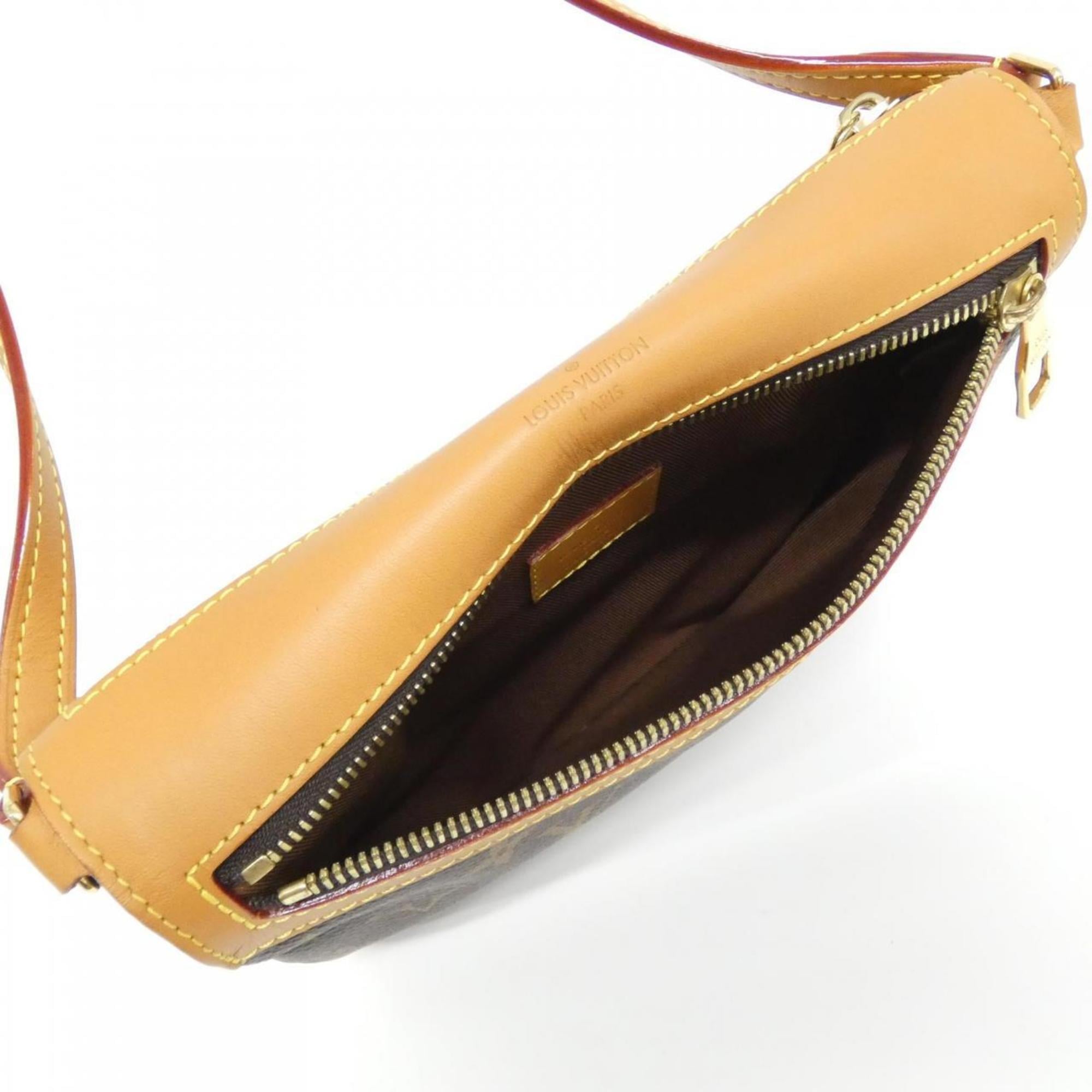 Louis Vuitton Brown Marron Coated Canvas Shoulder Bag