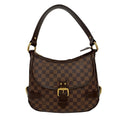 Louis Vuitton Brown Leather Pvc Shoulder Bag Tote Bag