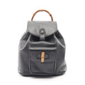 Gucci Black Leather Backpack Handbag (Pre-Owned)