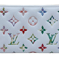 Louis Vuitton Multi-Color White Leather Long Wallet