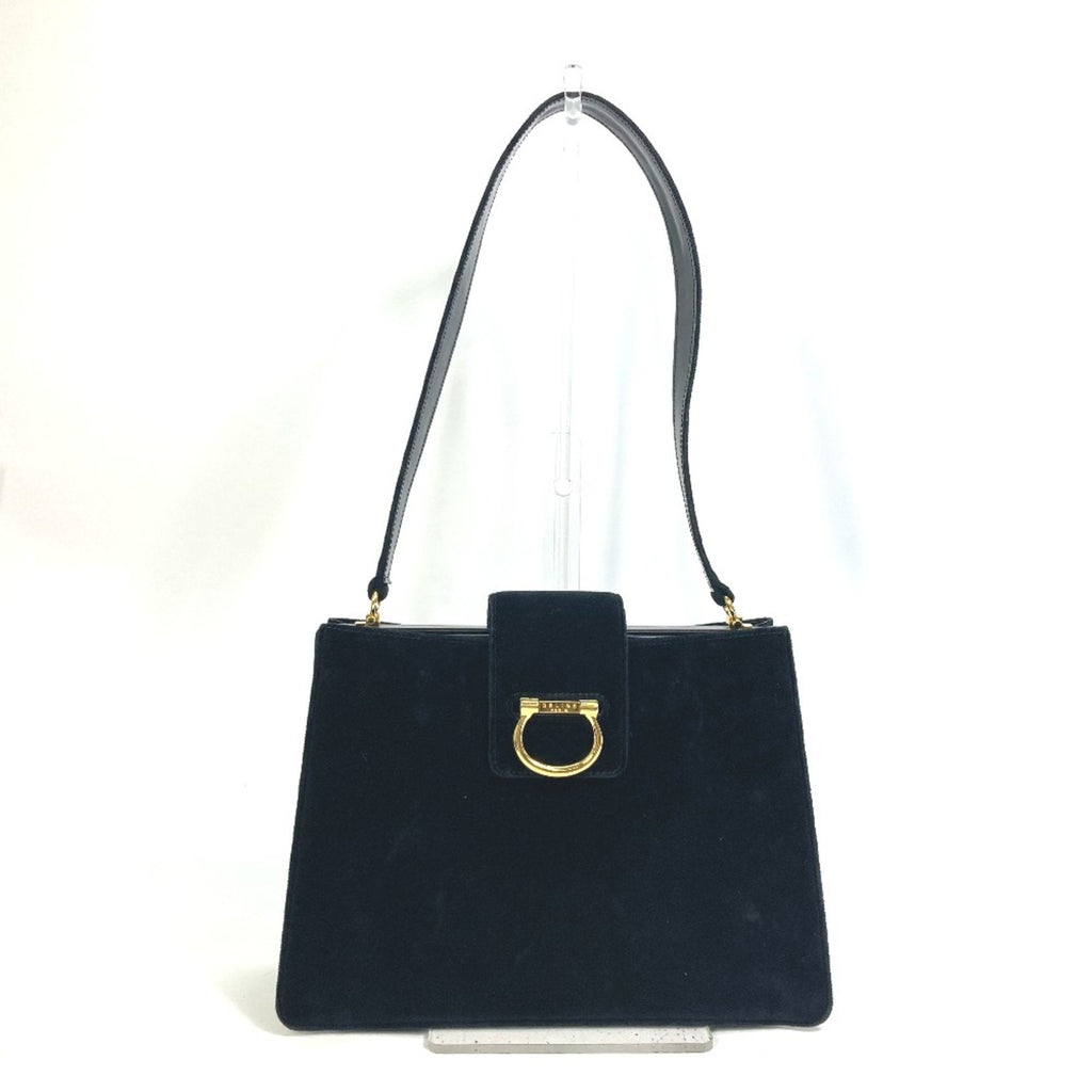 Celine Black Leather Shoulder Bag
