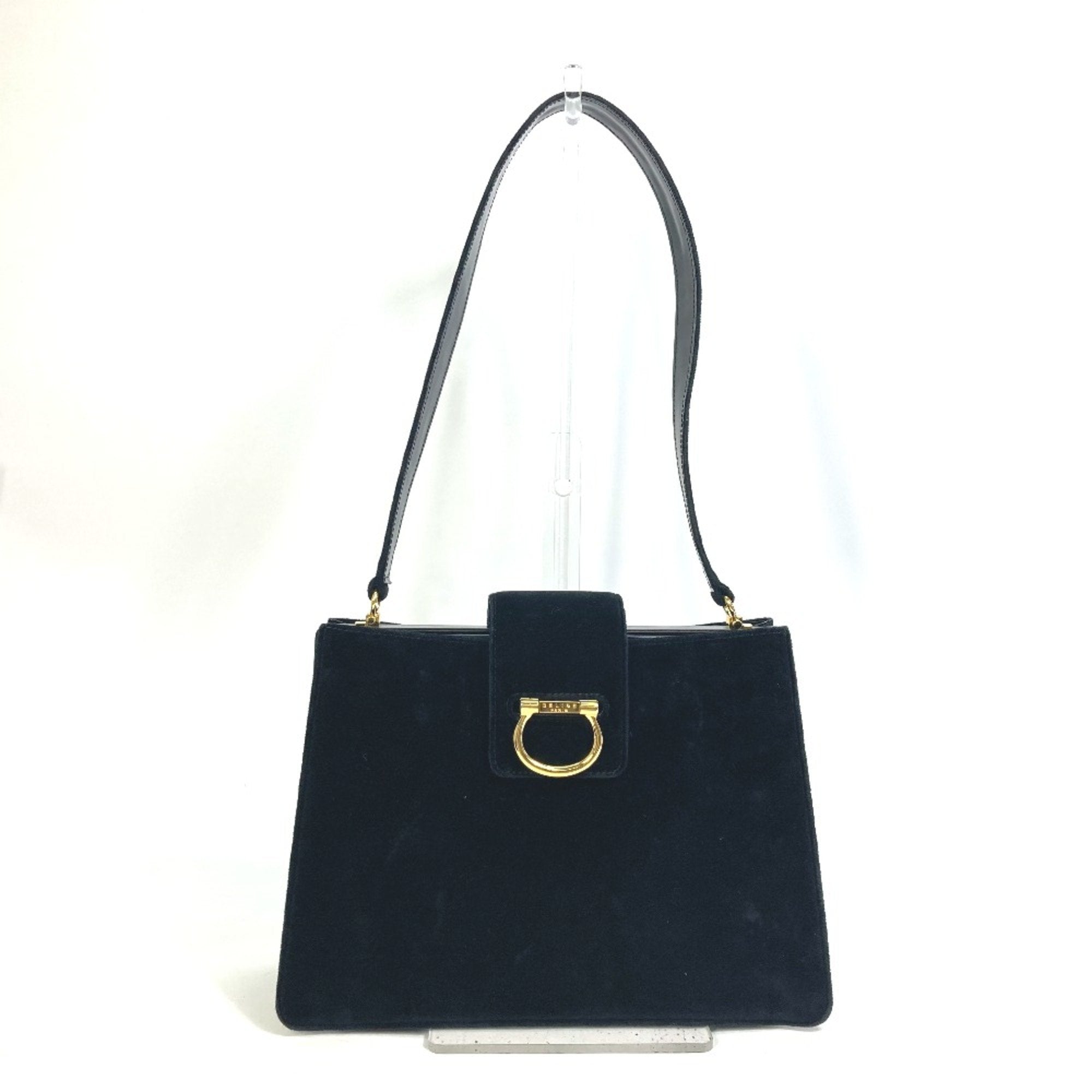 Celine Black Leather Shoulder Bag