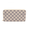 Louis Vuitton White Coated Canvas Damier Azur Pvc Leather Long Wallet