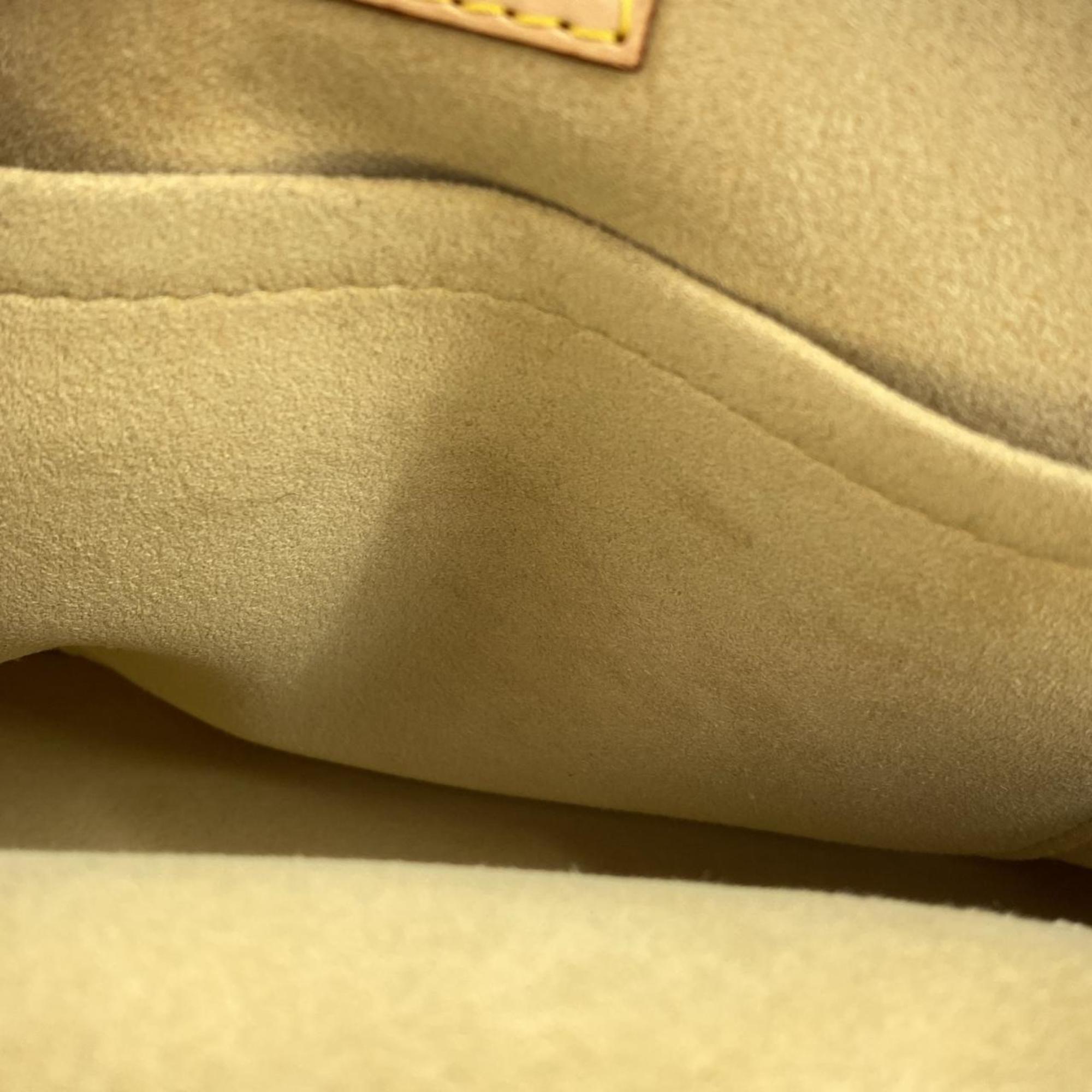 Louis Vuitton Marron Coated Canvas Handbag