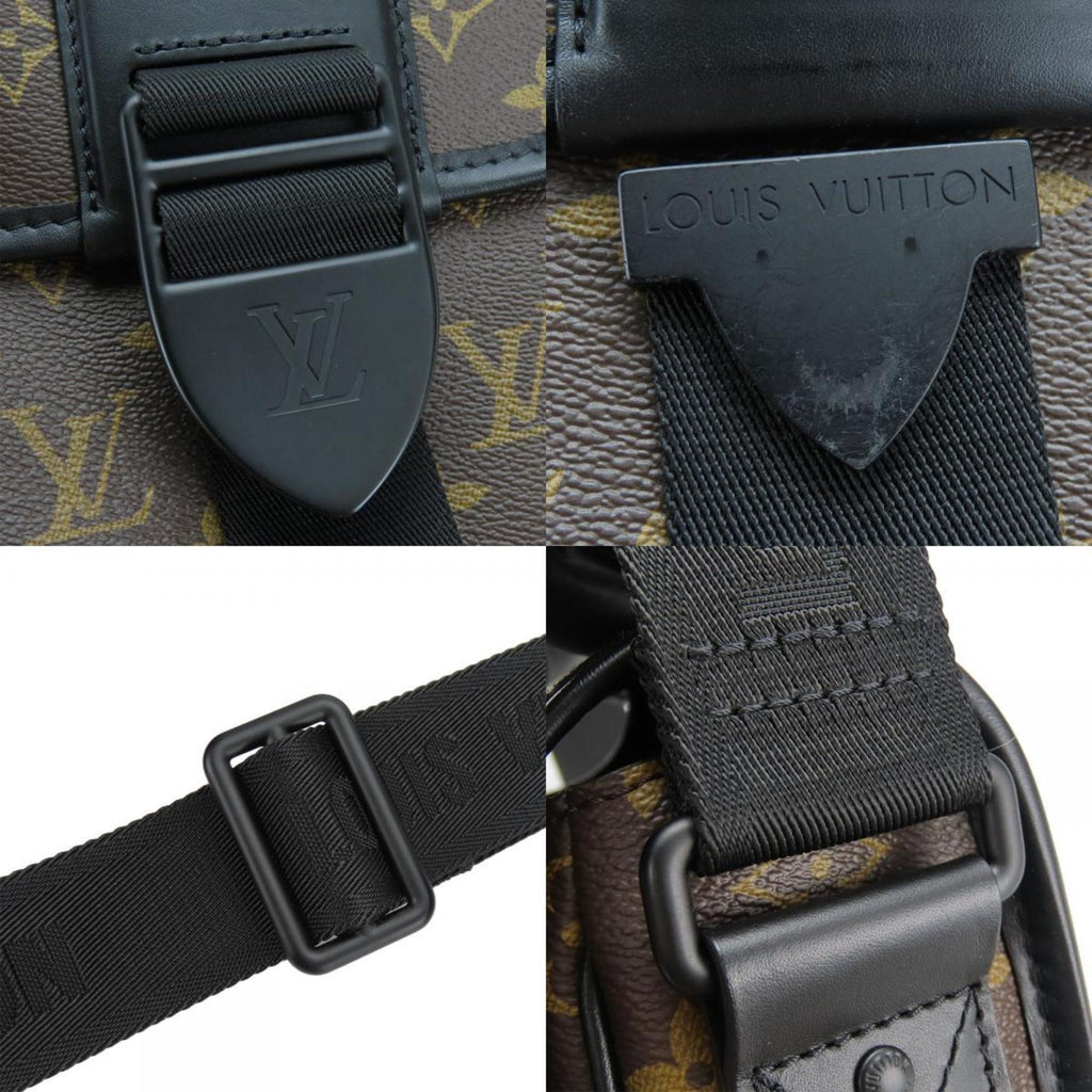 Louis Vuitton Monogram Macassar Black Brown Shoulder Bag