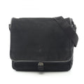 Prada Black Nylon Saffiano Triangle Shoulder Bag
