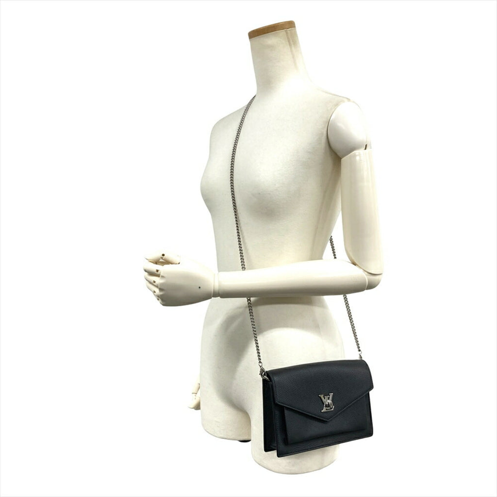 Louis Vuitton Black Leather Pochette Shoulder Bag
