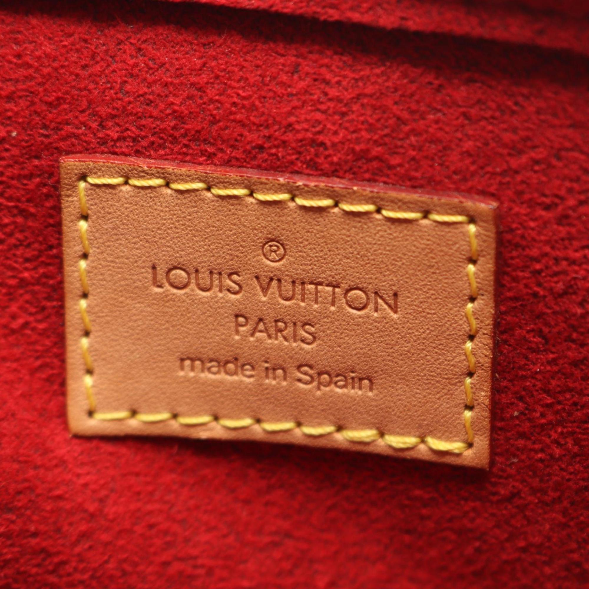 Louis Vuitton Brown Monogram Coated Canvas Leather Handbag Shoulder Bag