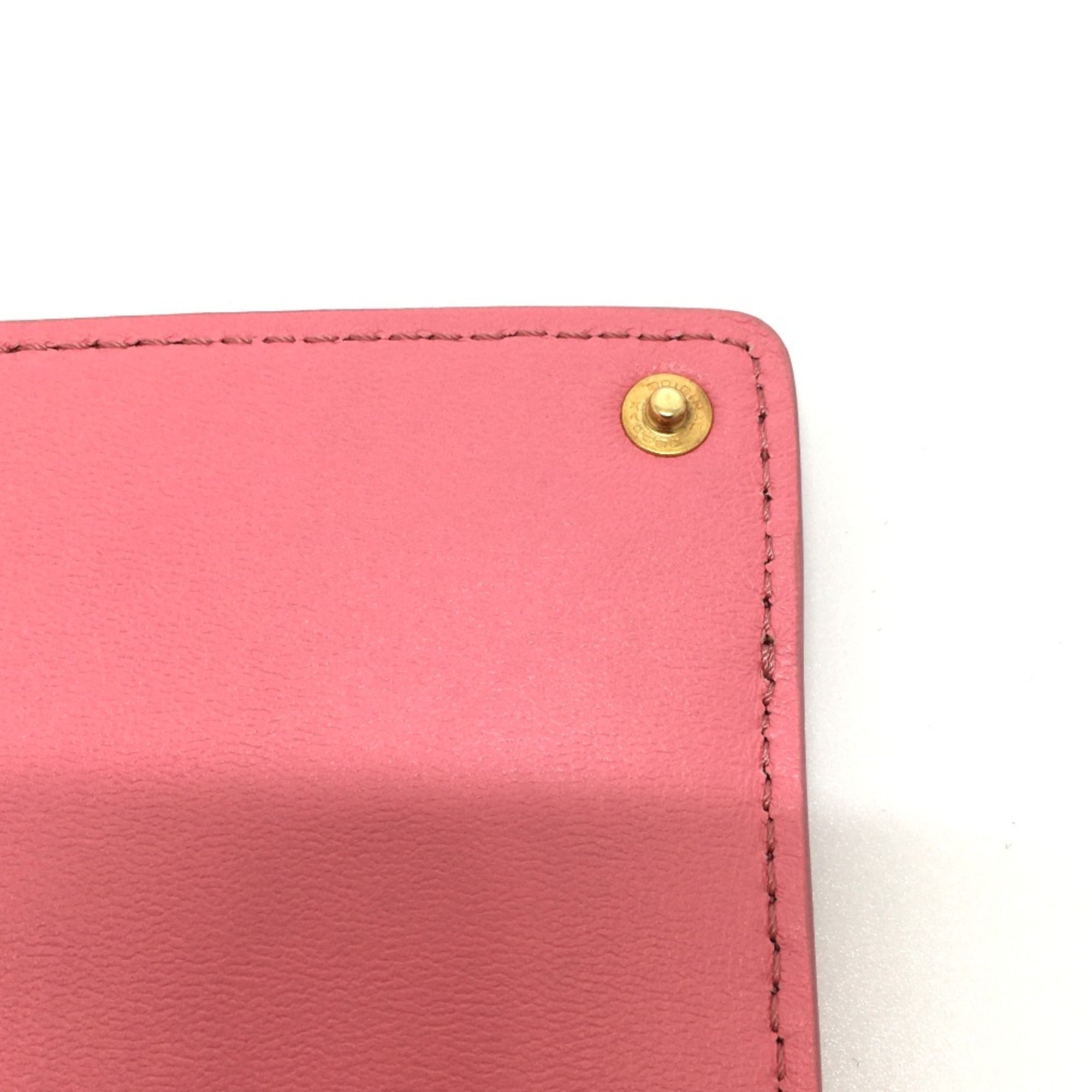 Fendi Pink Leather Pouch