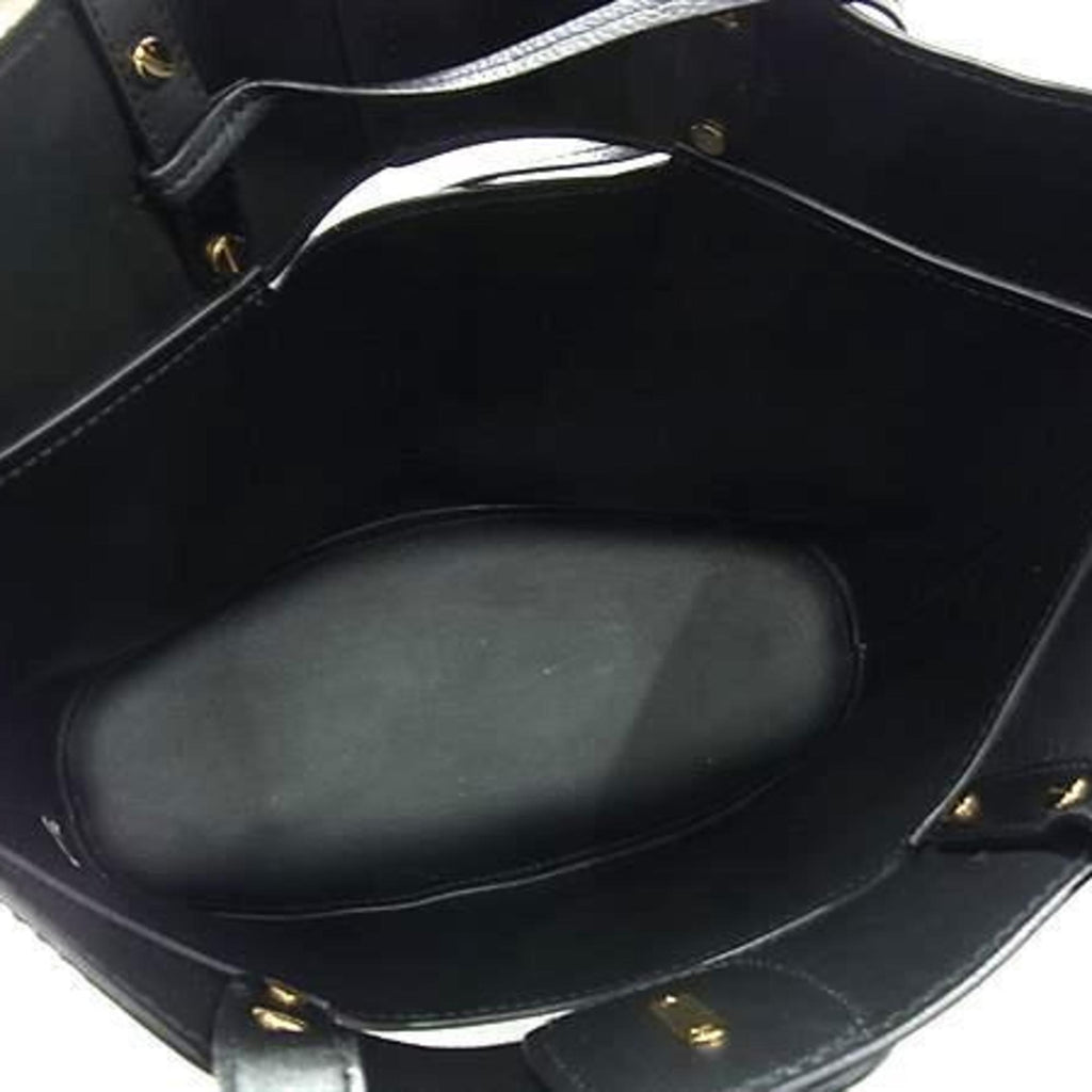 Chloé Black Leather Handbag Shoulder Bag Tote Bag (Pre-Owned)