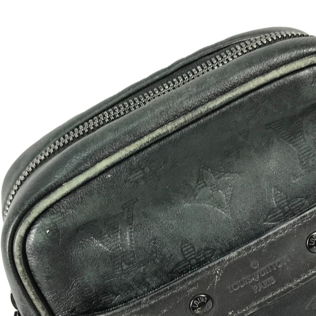 Louis Vuitton Monogram Shadow Black Galle Monogram Shadow Pochette Shoulder Bag