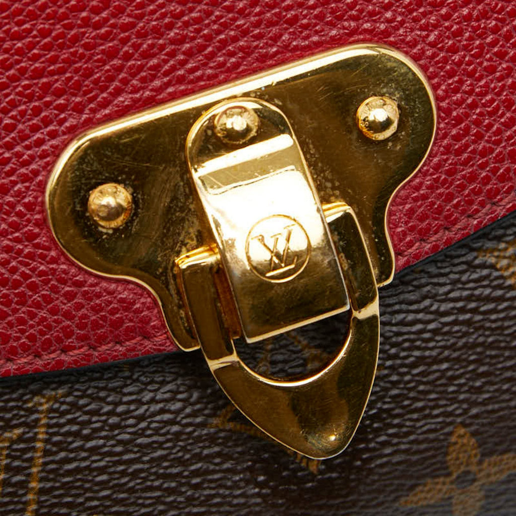 Louis Vuitton Brown Cerise Red Color Pvc Leather Shoulder Bag