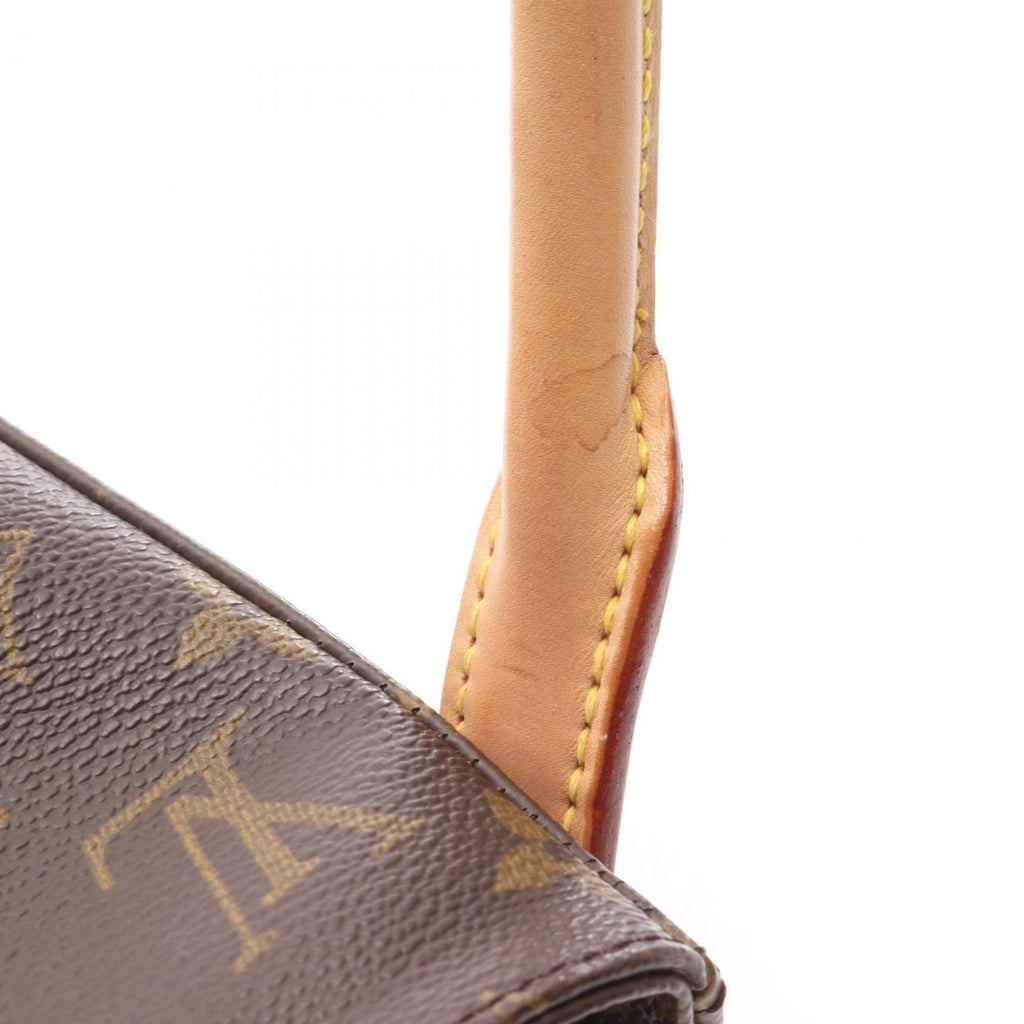 Louis Vuitton Brown Monogram Coated Canvas Leather Handbag Shoulder Bag