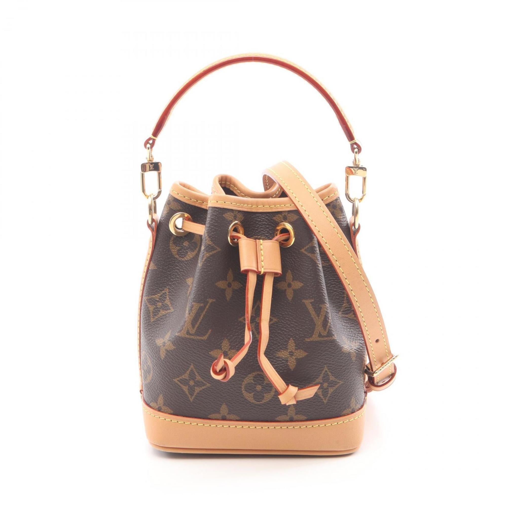Louis Vuitton Brown Pvc Coated Canvas Leather Handbag