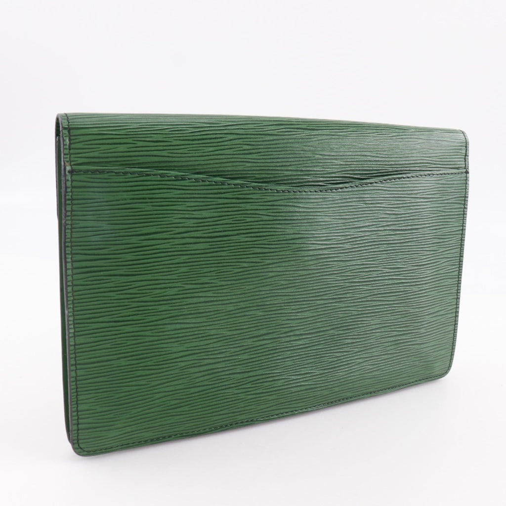 Louis Vuitton Borneo Green Green Epi Leather Clutch Bag